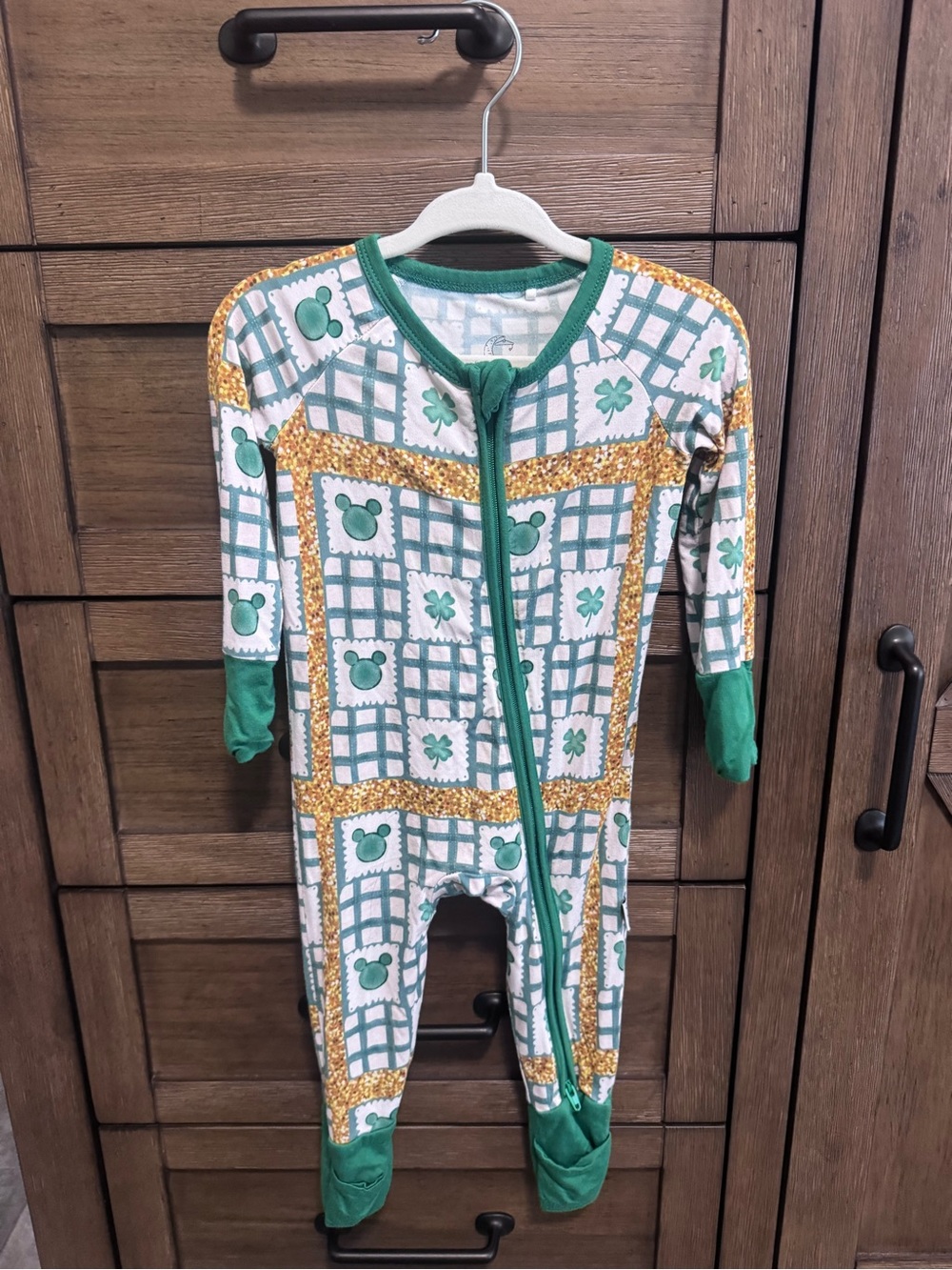Gigi’s Closet - St. Patrick’s Day Green Bamboo Zippy